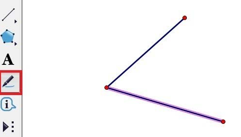 几何画板怎么标记角度